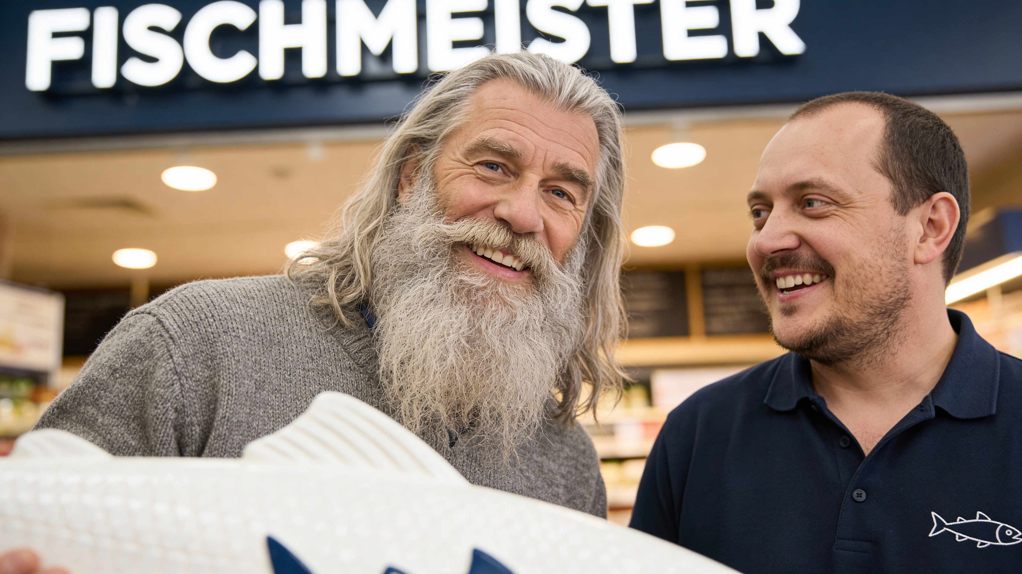 Gabba und Andrej im Store